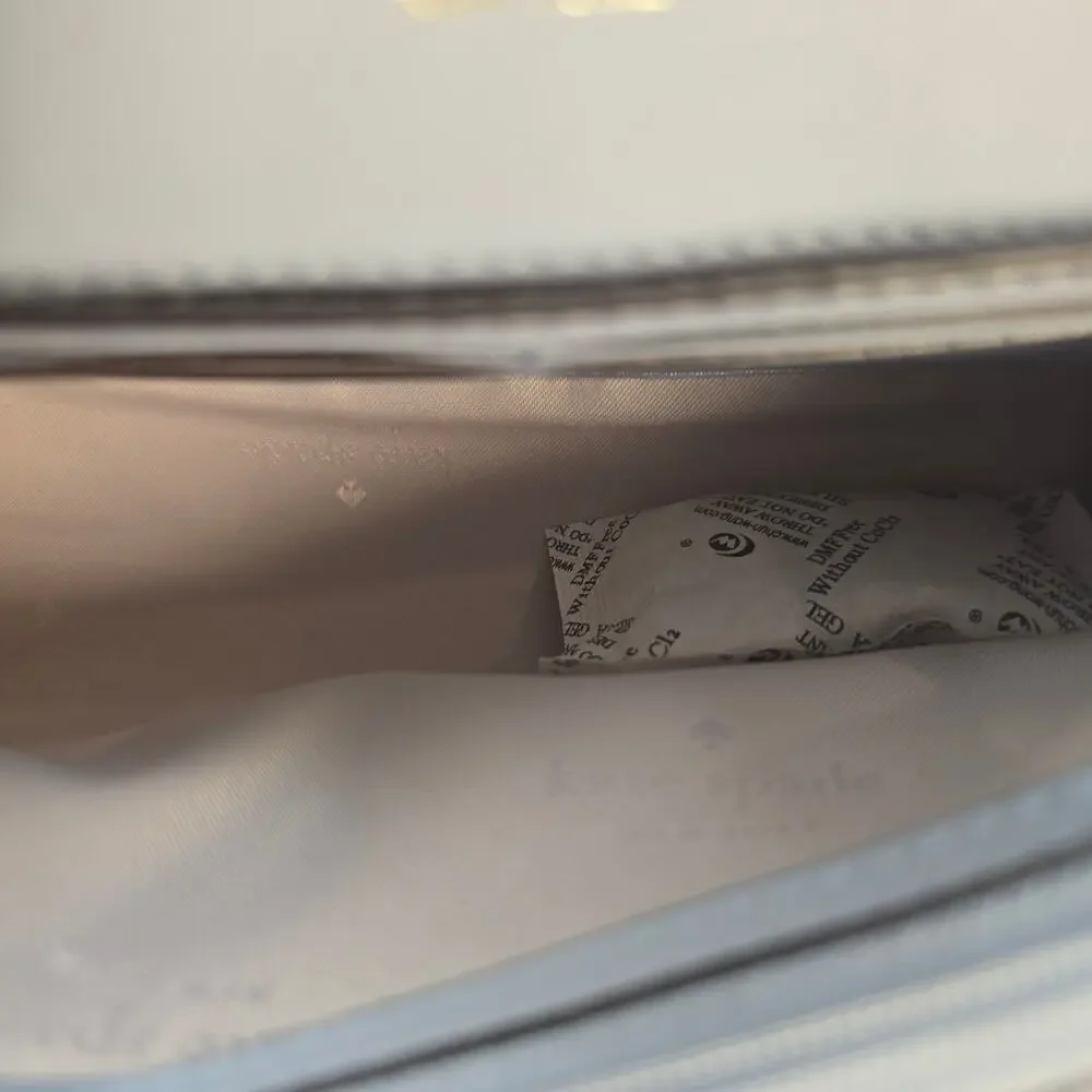 NWOT Kate Spade Staci Small Flap Crossbody in Pale Hydrangea. Retails $249